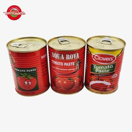 400g konserve domates pastası kapağını açmak kolaydır Çiftli konsantrasyonlu Çin Fabrika Üretimi Fabrika fiyatı