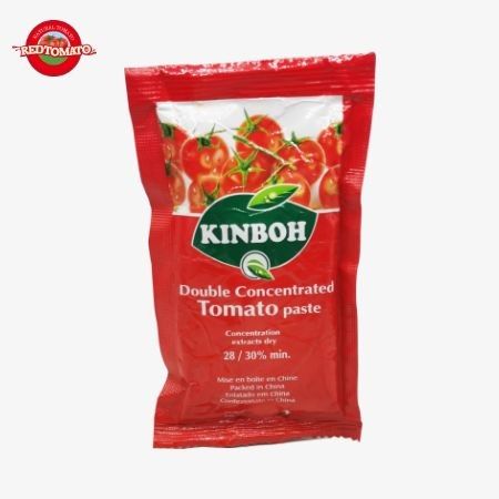 Kırmızı düz çanta domates pastası 80g, kolay kullanım ve saklama için