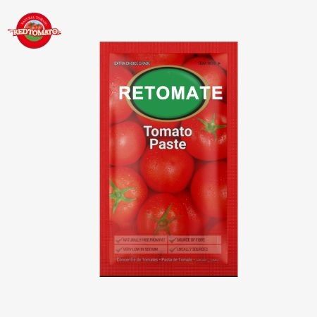 Kırmızı düz çanta domates pastası 80g, kolay kullanım ve saklama için