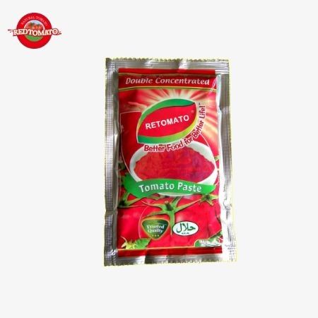 Çin Üretim Fabrikası Fiyatı 100g Düz Saş Domates Pastası %30-100% Saflık Tatlı ve Ekşi Tadı