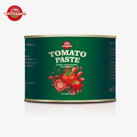 Kullanıcı dostu deneyimi için 70g kolay açılan kapağı konserve domates pastası konsantrasyonu
