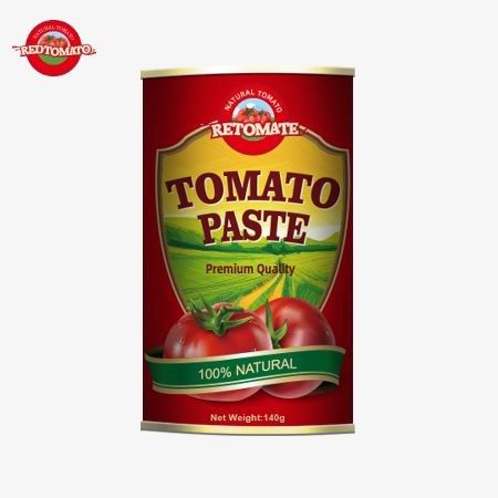 HACCP standartlarına uygun olarak yenilikçi kolay açılan bir kapağı olan 140g konserve domates pastası