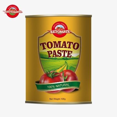 198 gramlık konserve domates pastası ISO HACCP ve BRC gıda FDA'ya uygun.
