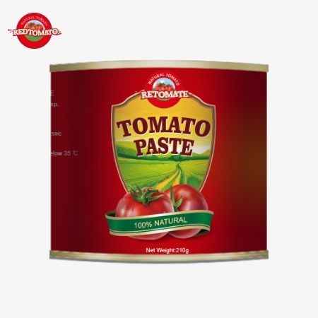 Bu 210 gramlık konserve domates pastası ISO, HACCP BRC ve FDA üretim standartlarına uygun olarak üretilmiştir.