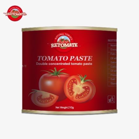 210g konserve domates pastası ISO HACCP BRC ve FDA tarafından belirlenen üretim standartlarına uymaktadır