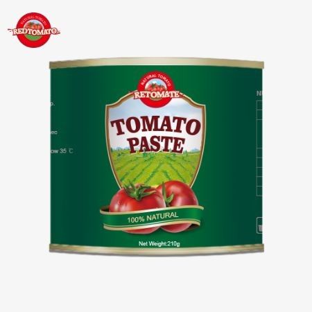 Çin Fabrikası OEM 210g Canend Domates Pastası ISO HACCP ve FDA tarafından belirlenen üretim standartları