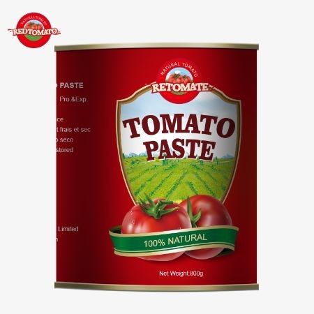 ISO HACCP BRC ve FDA'yı kapsayan Uluslararası Kalite ve Güvenlik Standartlarına uygun 800 gram konserve domates pastası