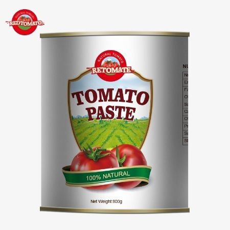 800 gramlık konserve domates pastamız ISO HACCP BRC ve FDA tarafından belirlenen uluslararası kalite standartlarına uyuyor.