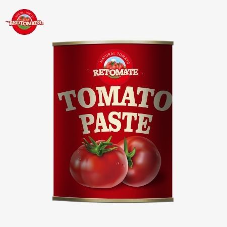 850 gram konserve domates pastası yüksek kalitede 28/30% Brix konsantrasyonu Çin'de titizlikle üretilmiş