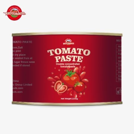 Domates Fabrikası 28-30% Brix konserve domates pastası 2200g teneke domates pastası Yüksek kaliteli taze