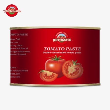 Premium 2200g Konserve Domates Ürünü Afrika Müslüman Mutfağı için Halal Olarak Sertifikalı Konsantre Domates Pasta