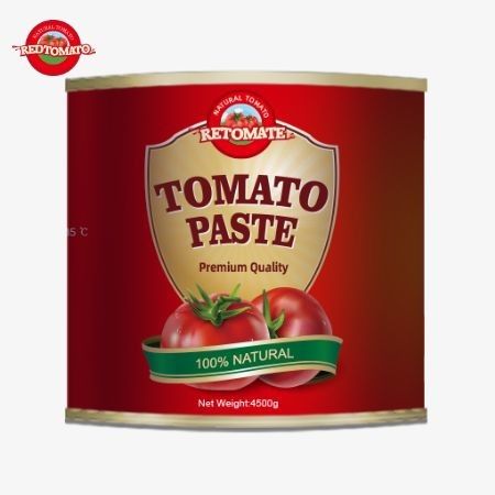 4500g konserve domates pastası FDA üretim standartlarına ek olarak ISO HACCP ve BRC standartlarına uygun