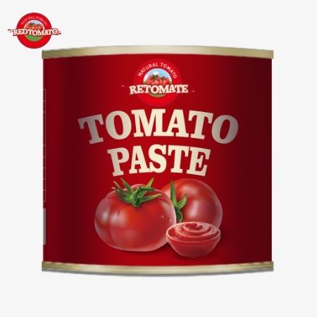 4500g konserve domates pastası ISO HACCP ve BRC standartlarını ve FDA üretim standartlarını karşılar.