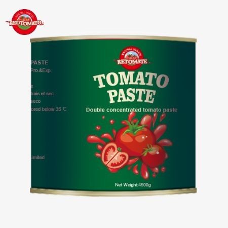 2024 Yeni Geliş 4.5kg Kolay Açık Asptik Organik Domates Pasta 28-30% Brix Çift Konsantrasyon