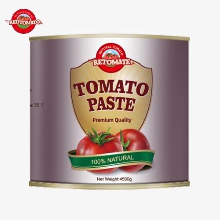 2024 için yeni: 4.5 kg kolay açık aseptik organik domates pastası, 28-30% Brix çift konsantrasyonlu
