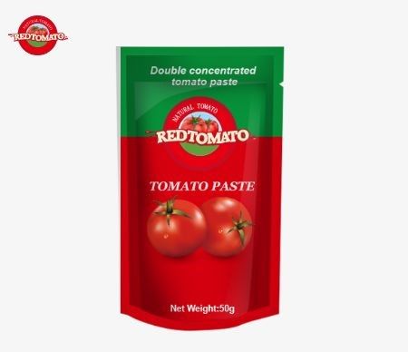 50g Stand-Up Sachet Domates Pastası ISO HACCP ve BRC Standartlarına Uygun
