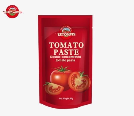 50g Stand-Up Tomat Pasta Çuvalı ISO HACCP ve BRC Standartlarına Uygun Fabrika Fiyatlarına Uygunluğu Sağlayan