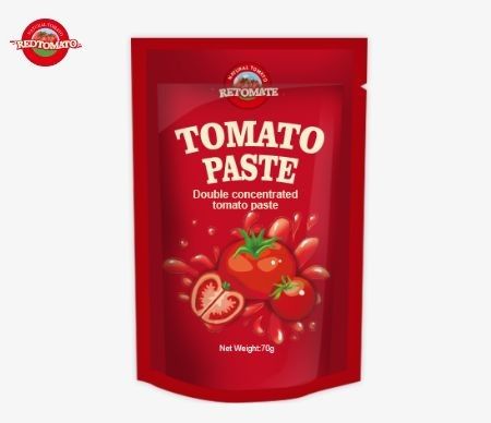 Özel 70g Domates Pastası Stand-Up Cüzdanları Özel Baskı ile Yiyecek Paketleri için Mükemmel