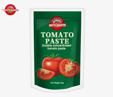 Özel baskı ile besin ambalajı için mükemmel tarafından özel 70g domates stand-up poşetleri