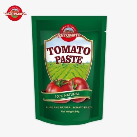 80 gramlık iki katlı domates pastası % 30 ila % 100 arasında saflık düzeyleri ile sunuluyor.