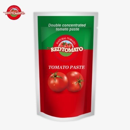 OEM 100g Stand-Up Paketi, %30 ila %100 Aralıklı Saflık Seviyeleri Sunan Çift Konsantre Domates Pastası