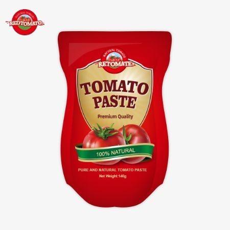 %22 ila %30 arasında değişen saflıkta, 140 gram tatlı ve ekşi domates pastası.
