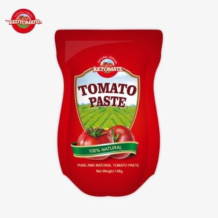 %22 ila %30 arasında değişen saflıkta, 140 gram tatlı ve ekşi domates pastası.