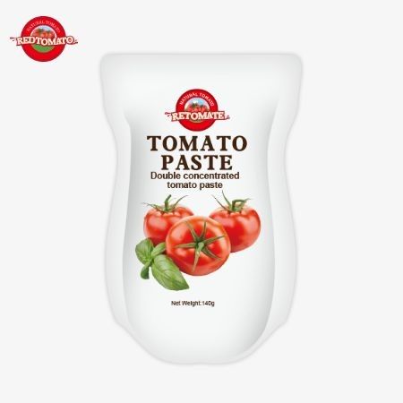 140 gram tatlı ve ekşi domates pastası, saflığı %22 ila %30 arasında değişir.