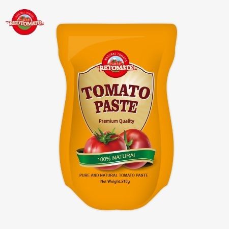 210 gramlık tomat pasta üretimi ISO HACCP BRC ve FDA standartlarına uyuyor.