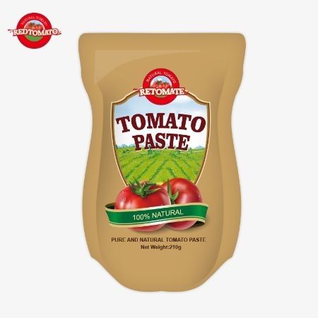 210 gramlık domates pastasının üretimi ISO HACCP BRC ve FDA standartlarını karşılıyor.