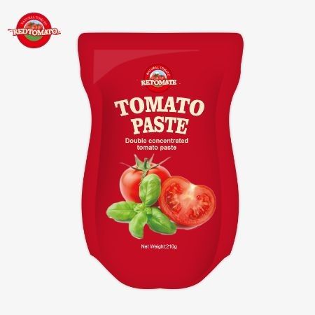 210 gramlık tomat pastası ISO HACCP BRC ve FDA standartlarını karşılıyor.