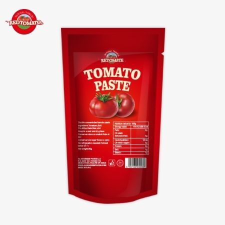 ISO Pocket Tomato Paste 227g %30 ila %100 arasında değişen saflıkta çift yoğun domates pastası