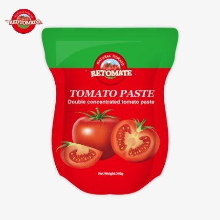Kolay ve lezzetli 340 gramlık kırmızı domates pastası stand-up çantası lezzetli bir mutfak deneyimi sunuyor