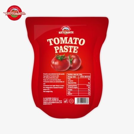 340 gramlık Stand-Up Tomato Pastası ISO, HACCP ve BRC Fabrika Fiyatlarına Uyumlu