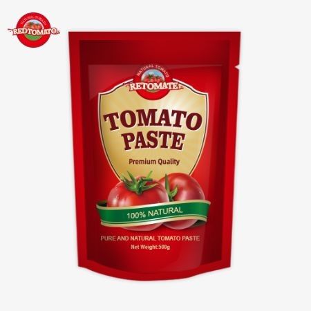 500 gramlık stand-up domates pastası rahat bir ambalaj ve lezzetli bir lezzet sağlar.