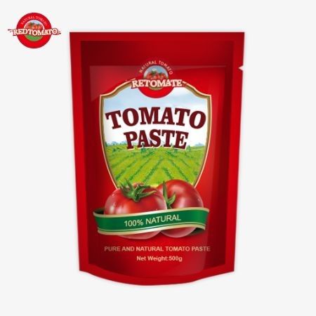 500 gramlık stand-up domates pastası rahat bir ambalaj ve lezzetli bir lezzet sunuyor.