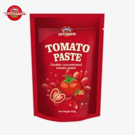 500 gramlık stand-up domates pastası pratik bir ambalaj ve lezzetli bir tad sunuyor.