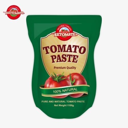 1100g Stand-Up Tomat Pasta Çuvalı ISO HACCP ve BRC Standartlarına Uygun, Fabrika Fiyatlarına Uyumlu Olmasını Sağlıyor