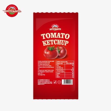 OEM 30g Domates Ketçap Torbası Saf Doğal Aromalı ISO HACCP BRC Ve FDA Uyumlu