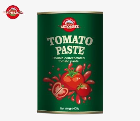 400 gram domates pastası ISO HACCP BRC ve FDA üretim standartlarını karşılıyor.