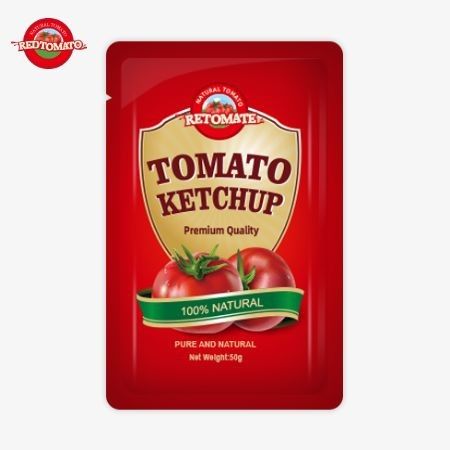 OEM 50g küçük torba domates pastası fabrika fiyatı ile Çin fabrika doğrudan satış