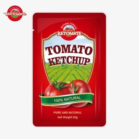 ISO HACCP FDA Sertifikası Sağlamak için Fabrika Özel 50g S Sachet Ketçap En Çok Satılan Dünya