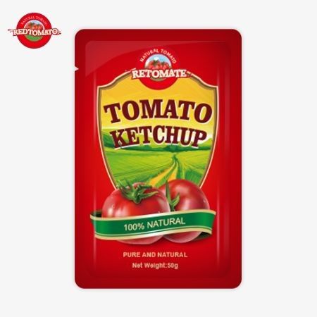 ISO HACCP FDA Sertifikası Sağlamak için Fabrika Özel 50g S Sachet Ketçap En Çok Satılan Dünya