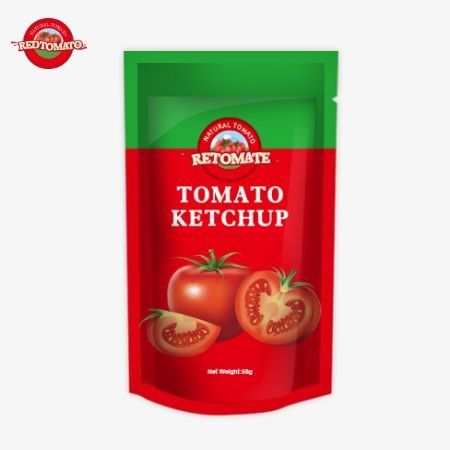 Çin Orijinal Fabrikası ISO Saş Ketçap 56g Saf Doğal Aromalı Tatlı Ve Ekşi Tadı