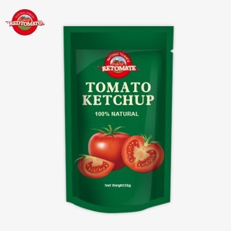 56g Doğal Aromalı Ketçap Çuvalları Uluslararası Üretim Normaları ile Uyumlu OEM Standartı