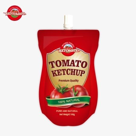 OEM Çin Fabrika Fiyatı 100g Tatlı ve Ekşi Doğal Ketçap Çuvalı Daldırma Sos Çantası