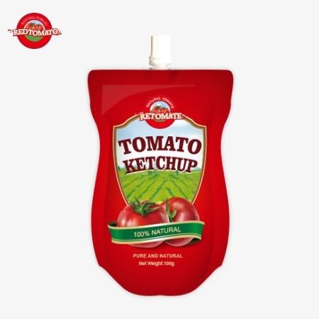 Çin OEM Fabrika Fiyatı 100g Tatlı ve Ekşi Çuval Ketçap Çantası Tüm Doğal Baharat