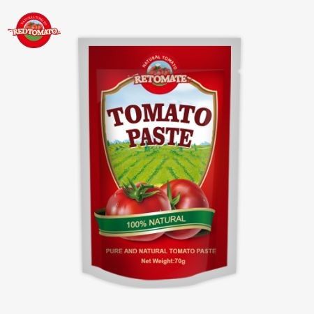 Redtomato Markası 70g Premium Çift Konsantre Domates Pastası Poşeti - Zengin Tadı Konforlu Stand-Up Tasarımı