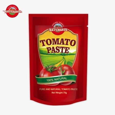 Redtomato Markası 70g Premium Çift Konsantre Domates Pastası Poşeti - Zengin Tadı Konforlu Stand-Up Tasarımı