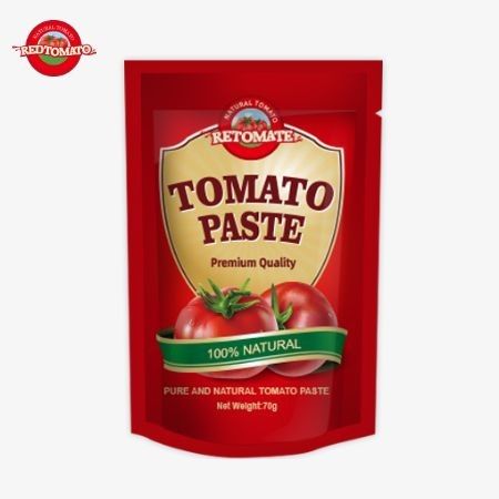 Redtomato Markası 70g Premium Çift Konsantre Domates Pastası Poşeti - Zengin Tadı Konforlu Stand-Up Tasarımı